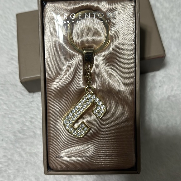 Argento SC Letter C Made it with Swarovski Elements - Picture 2 of 5